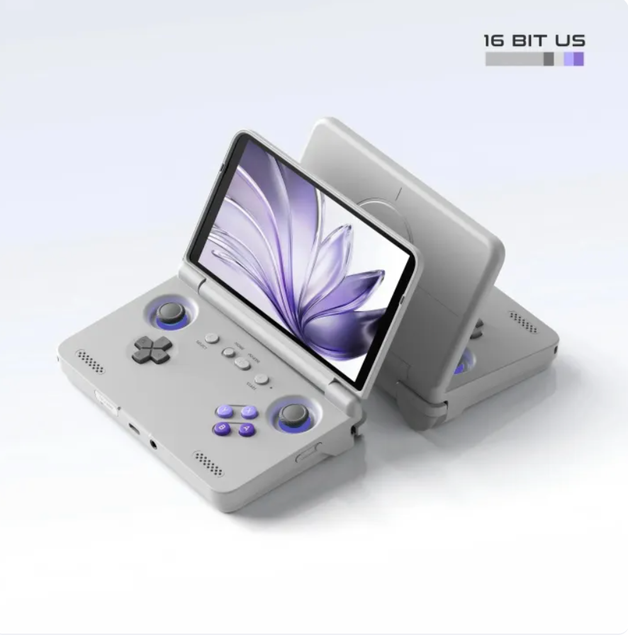 Retroid Pocket Flip2 Game Console 1080p Folding Game Console 5.5 Inch AMOLED Screen Handheld Game Machine with an Adreno 650 GPU