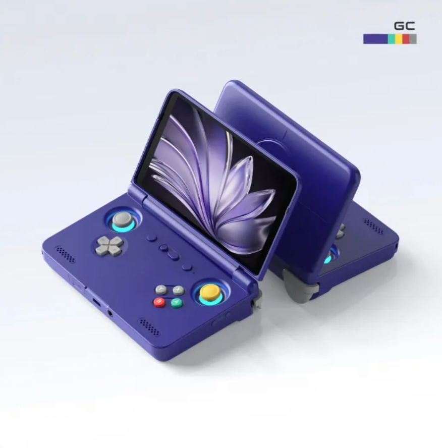 Retroid Pocket Flip2 Game Console 1080p Folding Game Console 5.5 Inch AMOLED Screen Handheld Game Machine with an Adreno 650 GPU