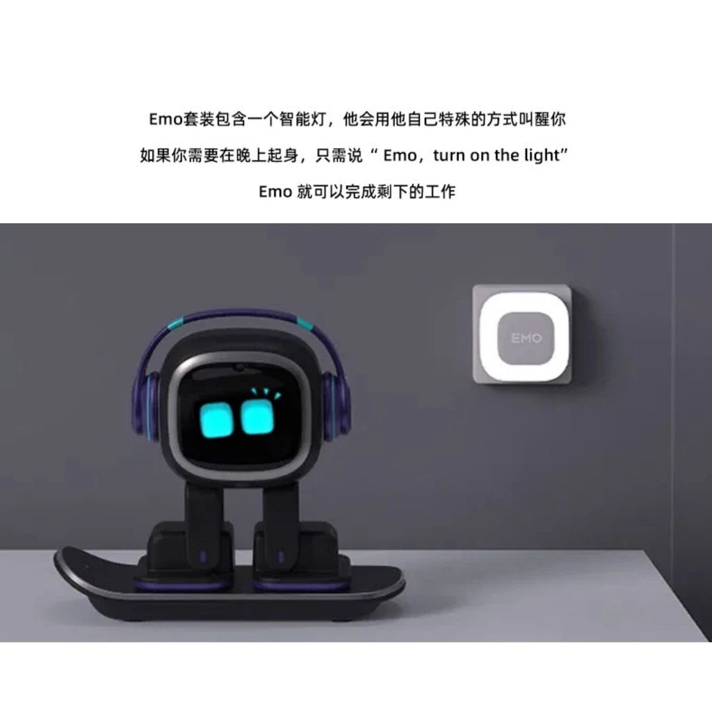 EMO Go Home AI Desktop Pet Robot with EMO Smart Lighting