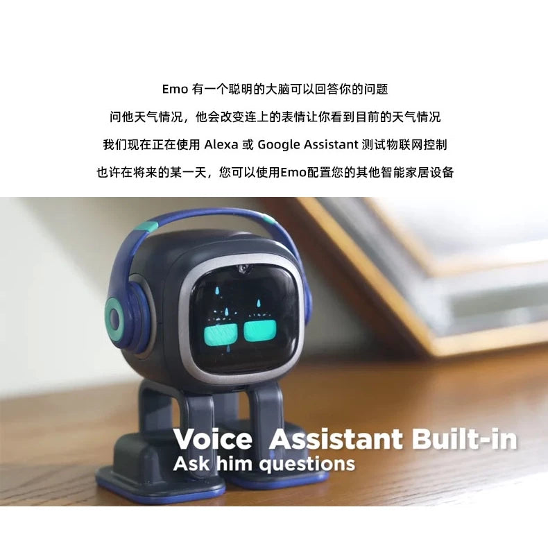 EMO Go Home AI Desktop Pet Robot with EMO Smart Lighting