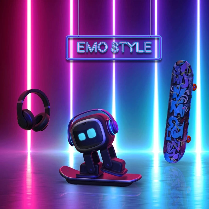 EMO Go Home AI Desktop Pet Robot with EMO Smart Lighting